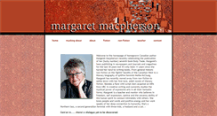 Desktop Screenshot of margaretmacpherson.com